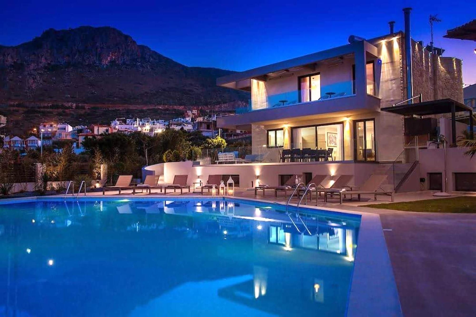 Orama Luxury Villa 4 Bedrooms With Private Pool Χερσόνησος Εξωτερικό φωτογραφία